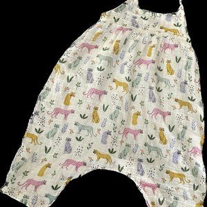 Angel Dear Cheetah Print Romper 6-12 month